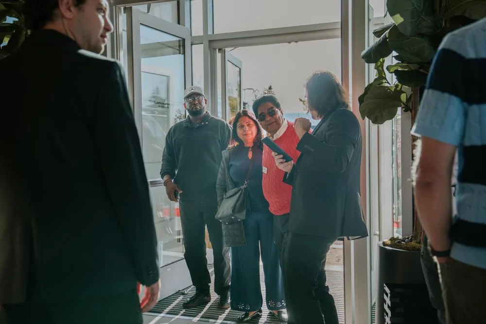Dealership grand opening guest arrival and corporate event check in