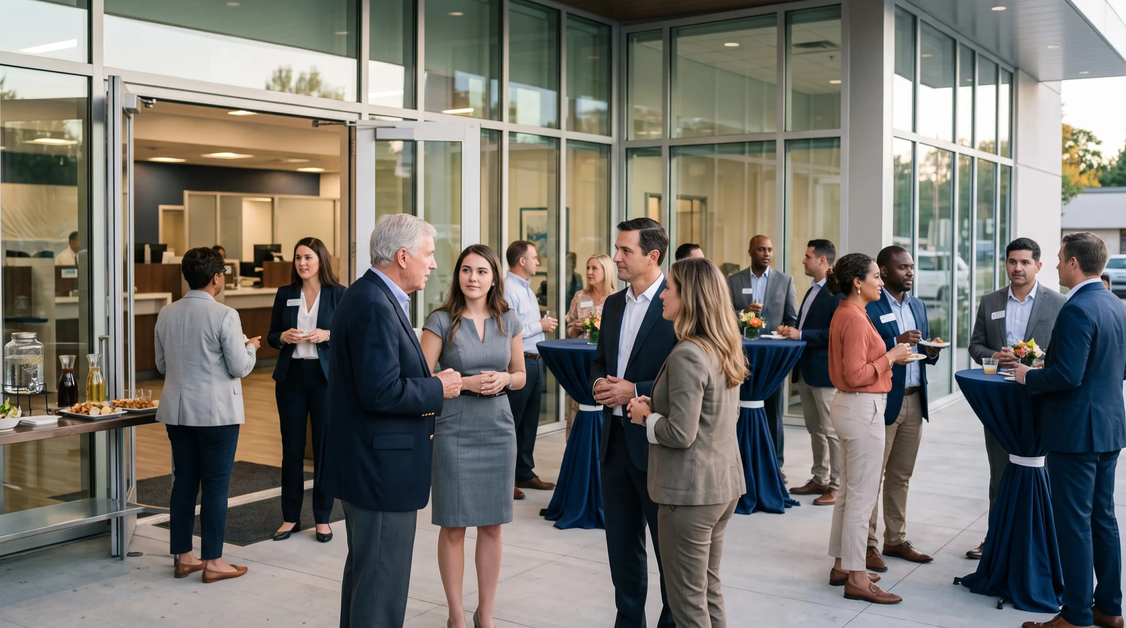 Community and member event at a bank or credit union branch opening in Lyons (60546), Illinois