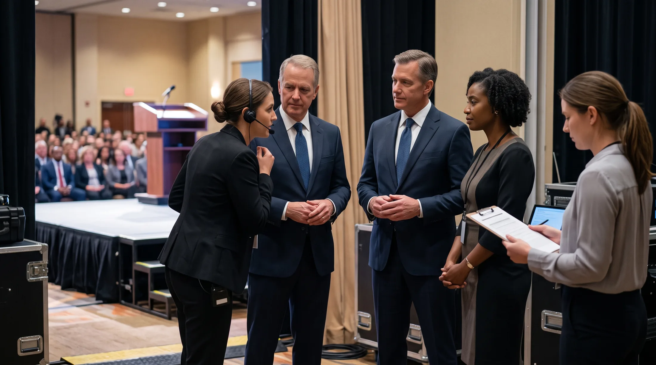 Official and speaker protocol coordinated for a formal event in Greens Farms (06890), Connecticut