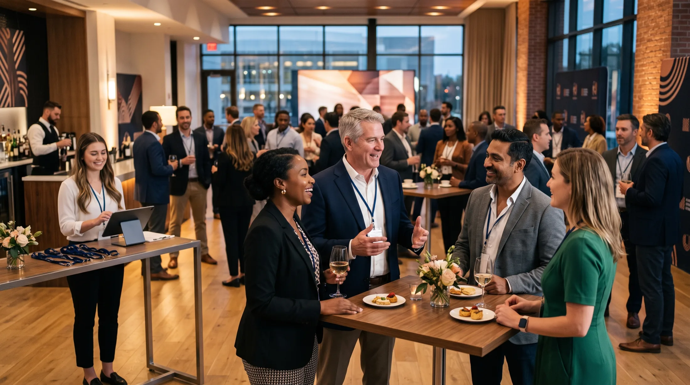 Sponsor reception and trade show hospitality event in Los Angeles (91105), California